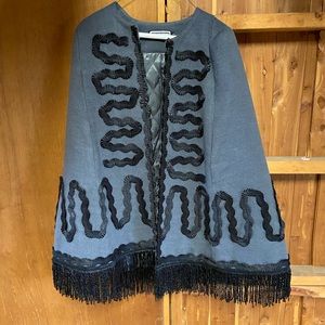 Beautiful wool embroidered cape